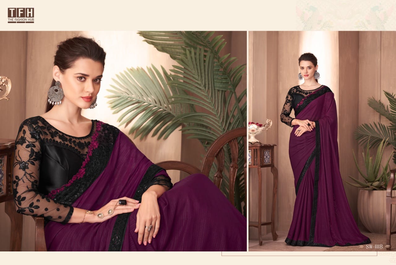 Sw-1118 Sandal Wood Vol 11 Tfh Sarees