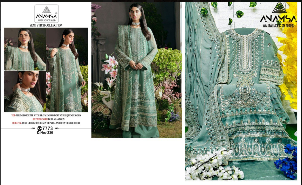 Ready To Store 230 Anamsa Pakistani Salwar Suits