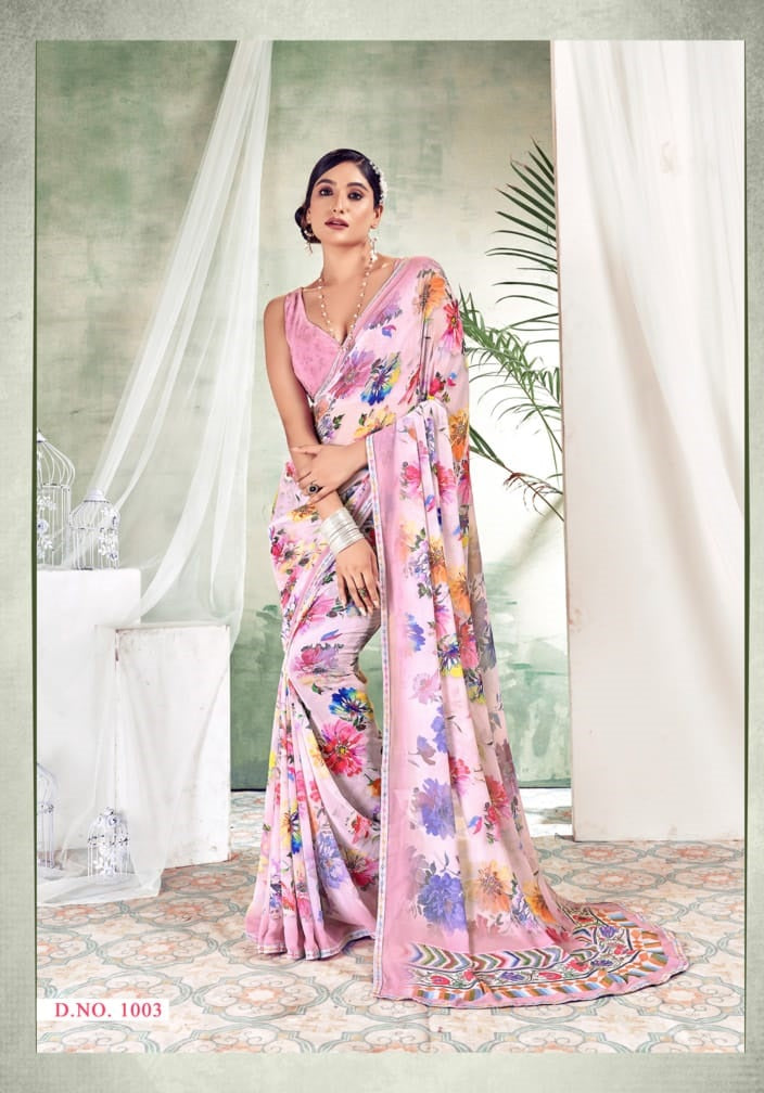 1003 Colors Mahamani Creation Sarees
