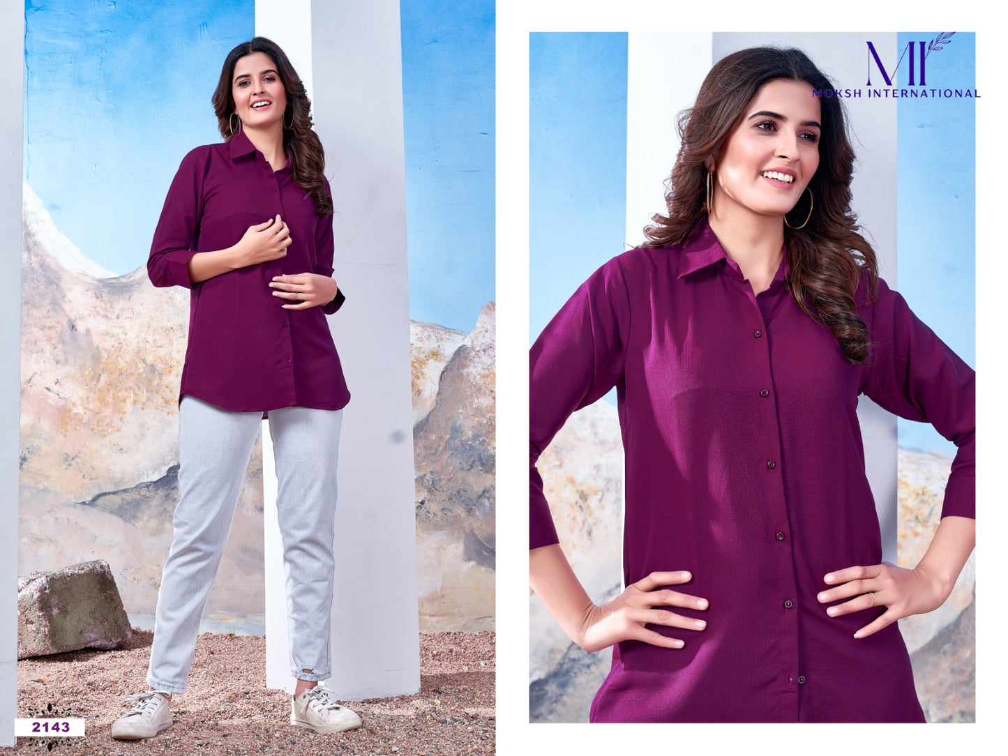 2143 Vol 1 Moksh Women Shirts