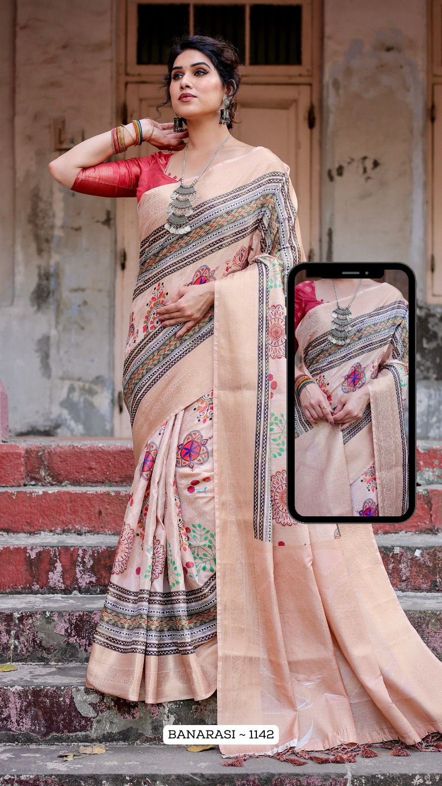 1142 Nx Almaari Banarasi Silk Sarees