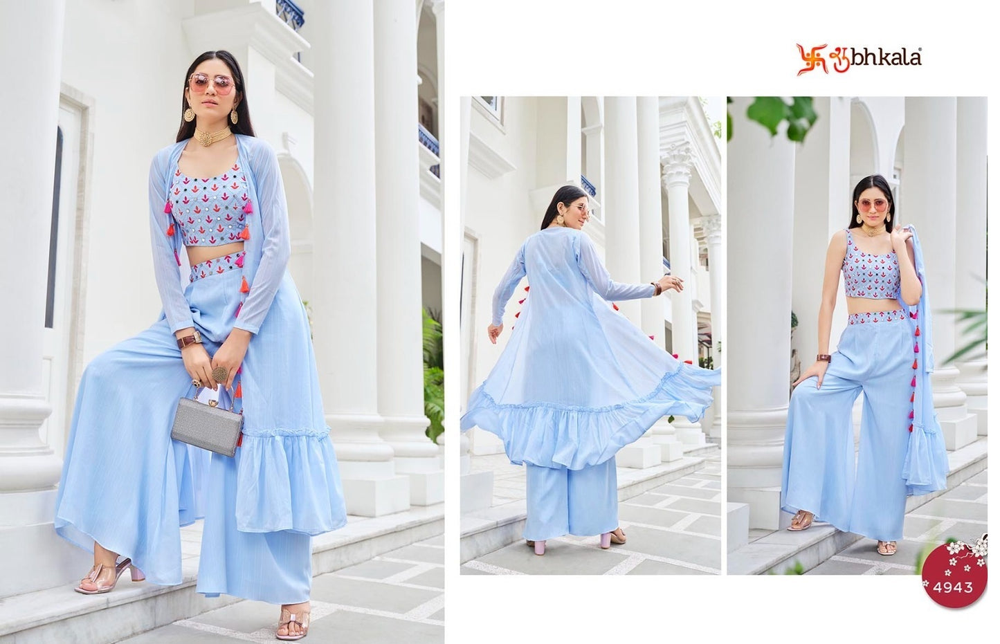 4943 Flory Vol 38 Khushboo Western Dress