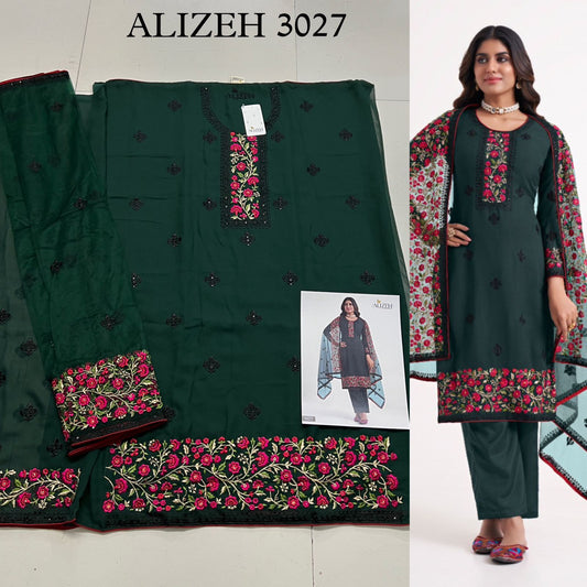 3027 Almora Vol 7 Alizeh Unstitched Suits