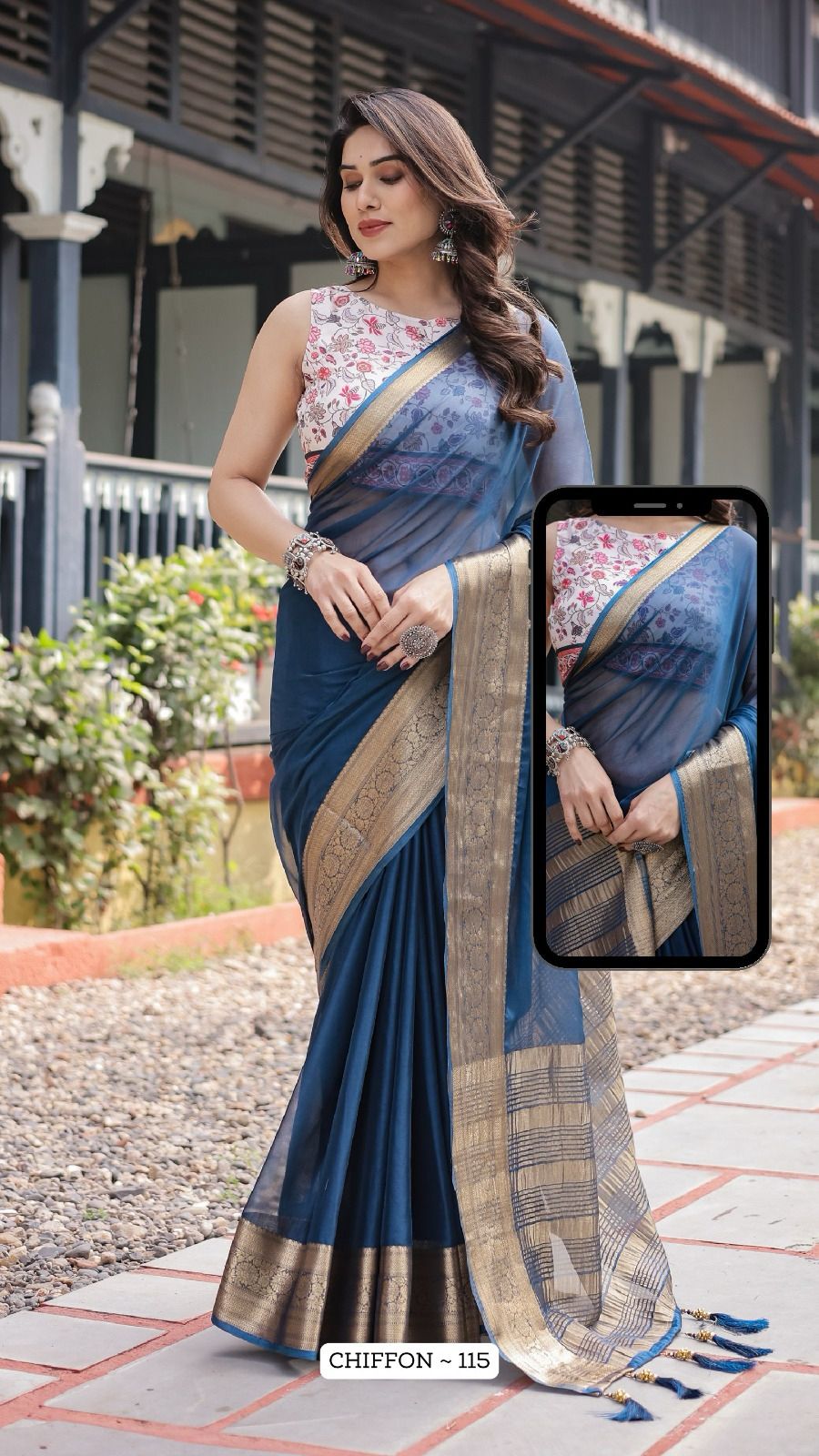 115 Almaari Chiffon Sarees