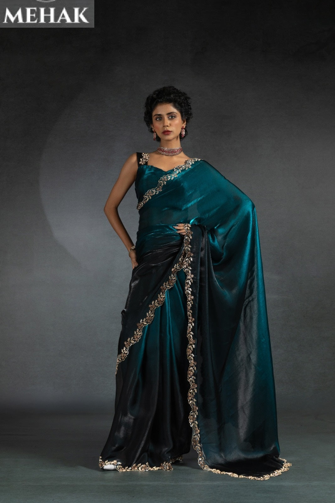 1161-D Mehek Satin Silk Sarees