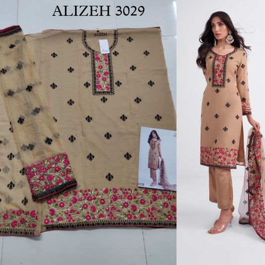 3029 Almora Vol 7 Alizeh Unstitched Suits