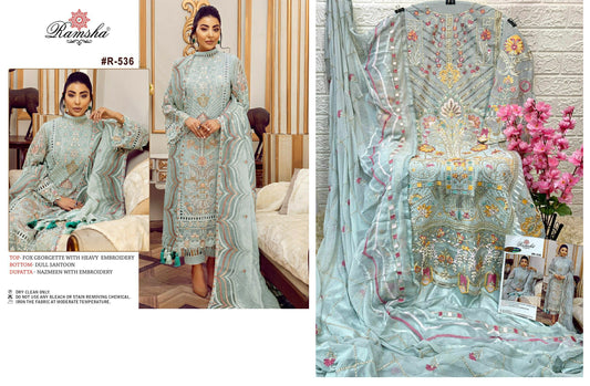 Dn-536 Ramsha Pakistani Salwar Suits