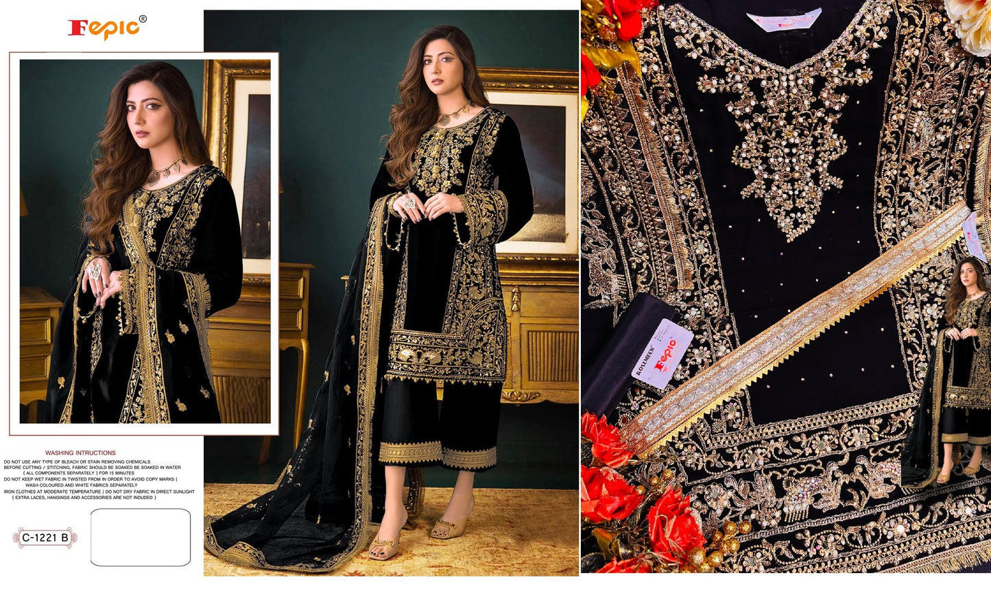 C-1221-B Fepic Pakistani Salwar Suits