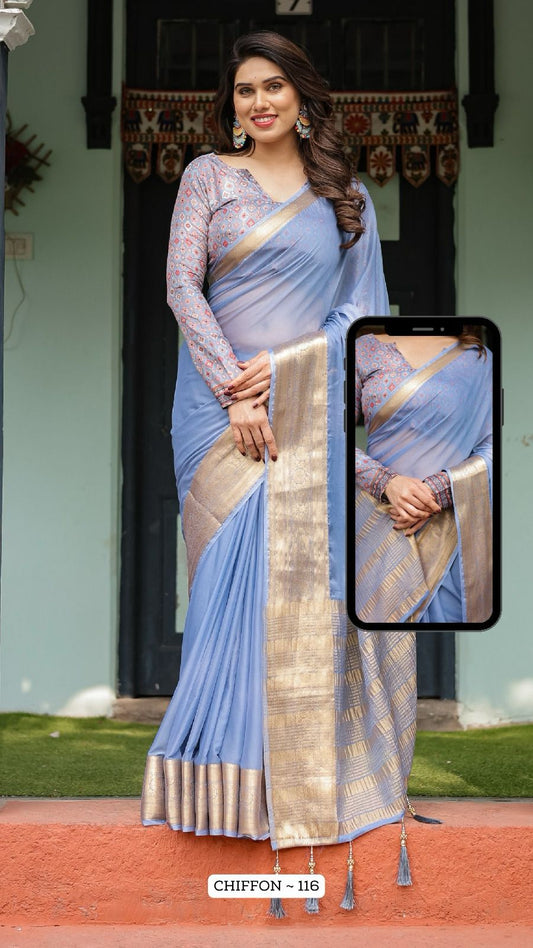 116 Almaari Chiffon Sarees
