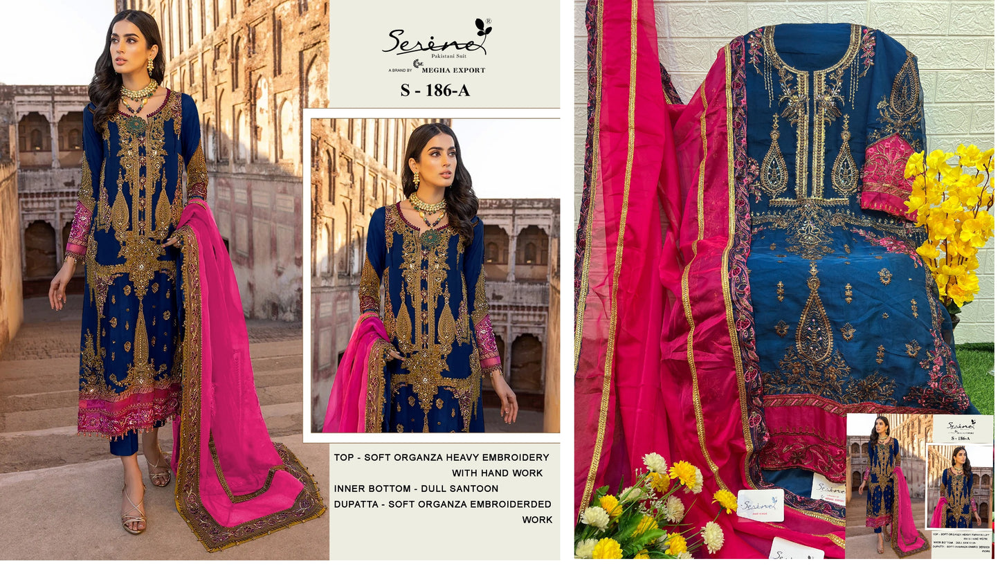 186A Serine Pakistani Salwar Suits