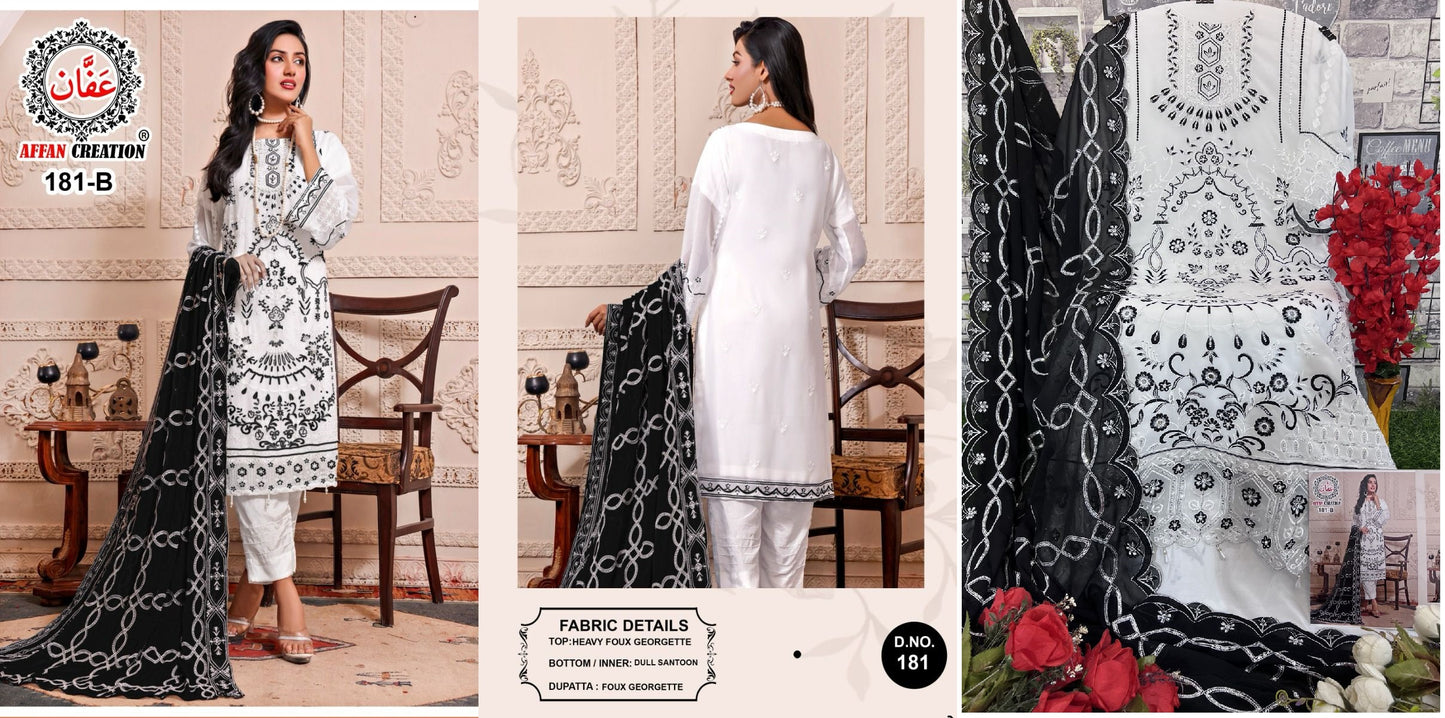 181B Affan Creation Pakistani Salwar Suits