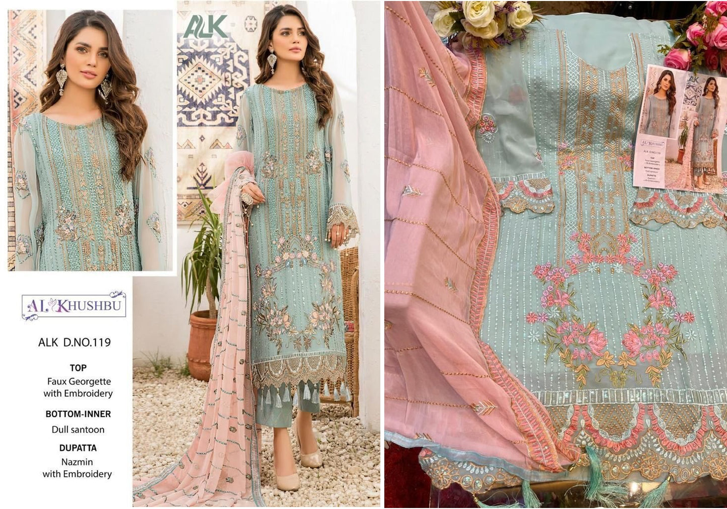 119 Alk Pakistani Salwar Suits
