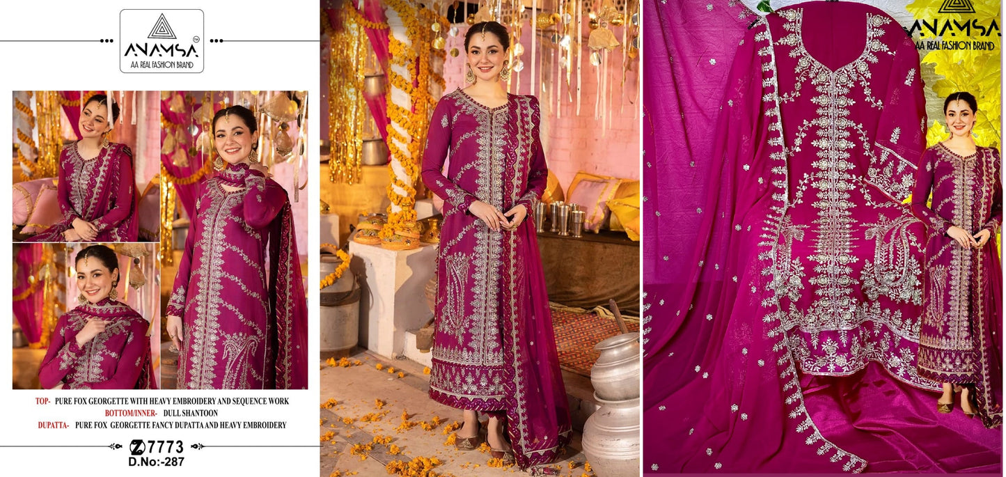 287 Anamsa Pakistani Salwar Suits