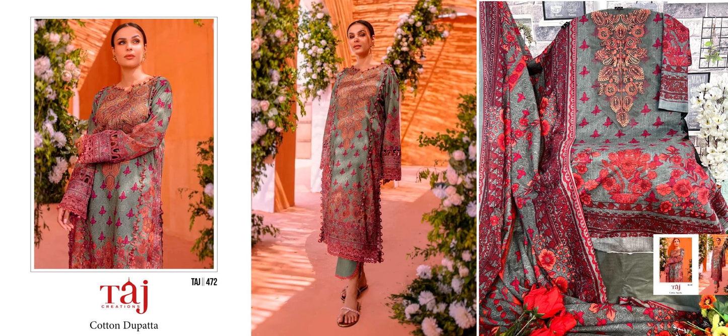 472 Taj Creations Pakistani Salwar Suits