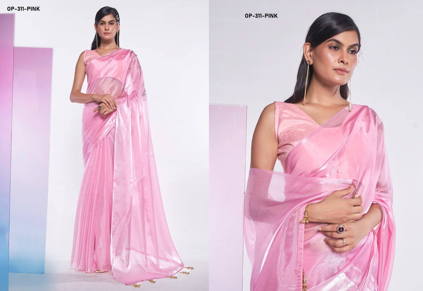 311 Pink Laxminam Sarees