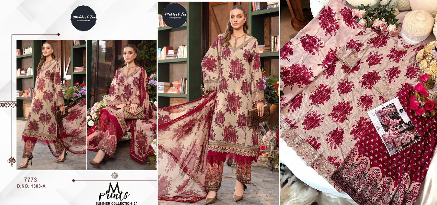 1303A Mehboob Tex Pakistani Salwar Suits