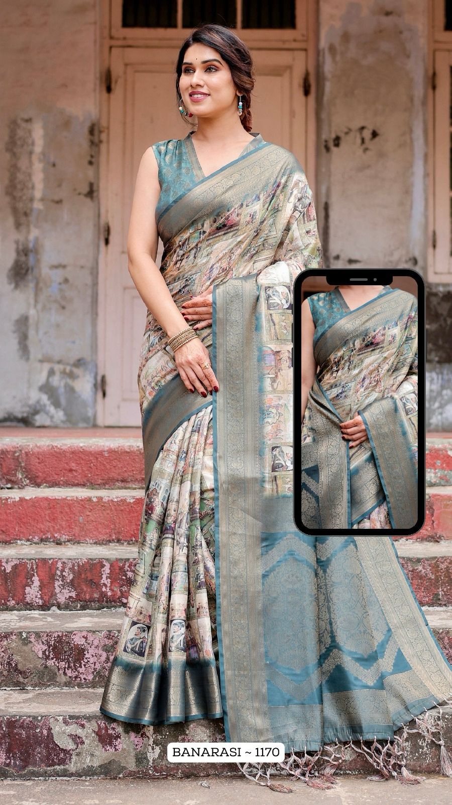 1170 Nx Almaari Banarasi Silk Sarees