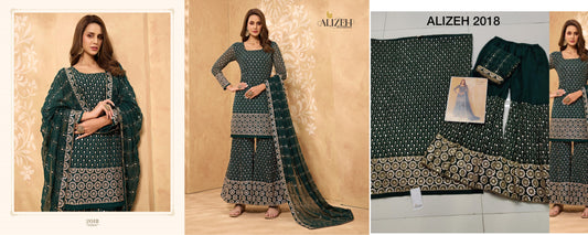 2018 Zaida Alizeh Unstitched Suits