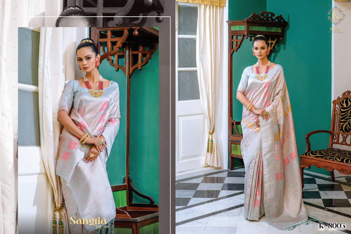 8003-Sangria Vol 2.0 Kira Sarees
