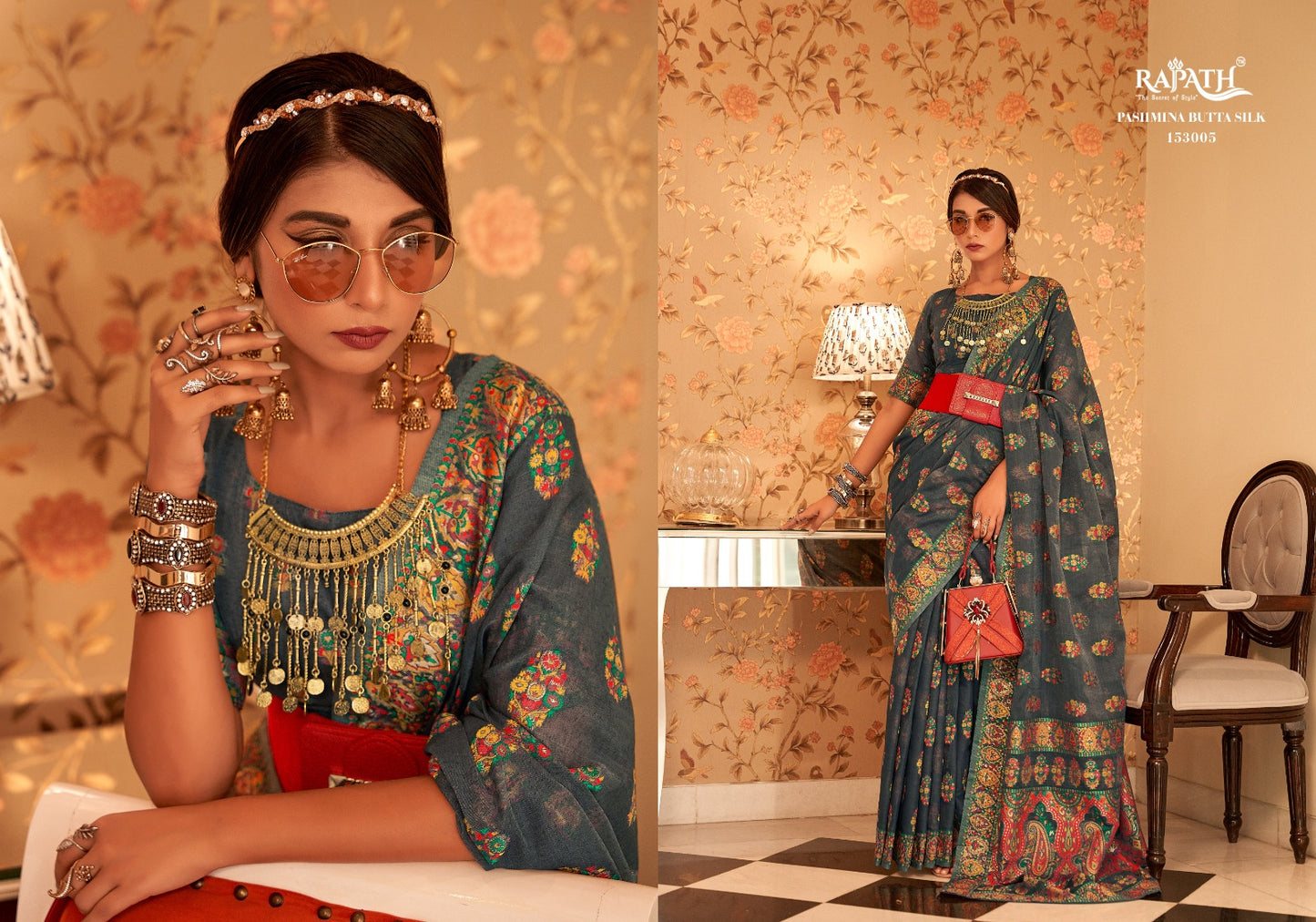 153005 Shadow Rajpath Sarees