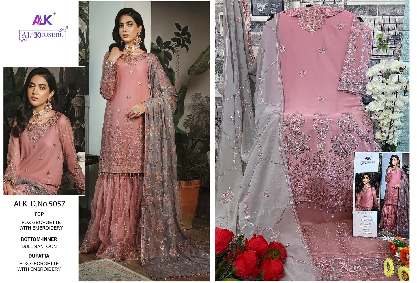 5057 Alk Pakistani Salwar Suits