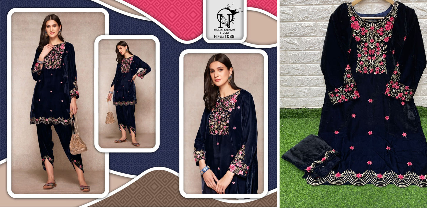 1088 Naimat Fashion Studio Top Bottom Set