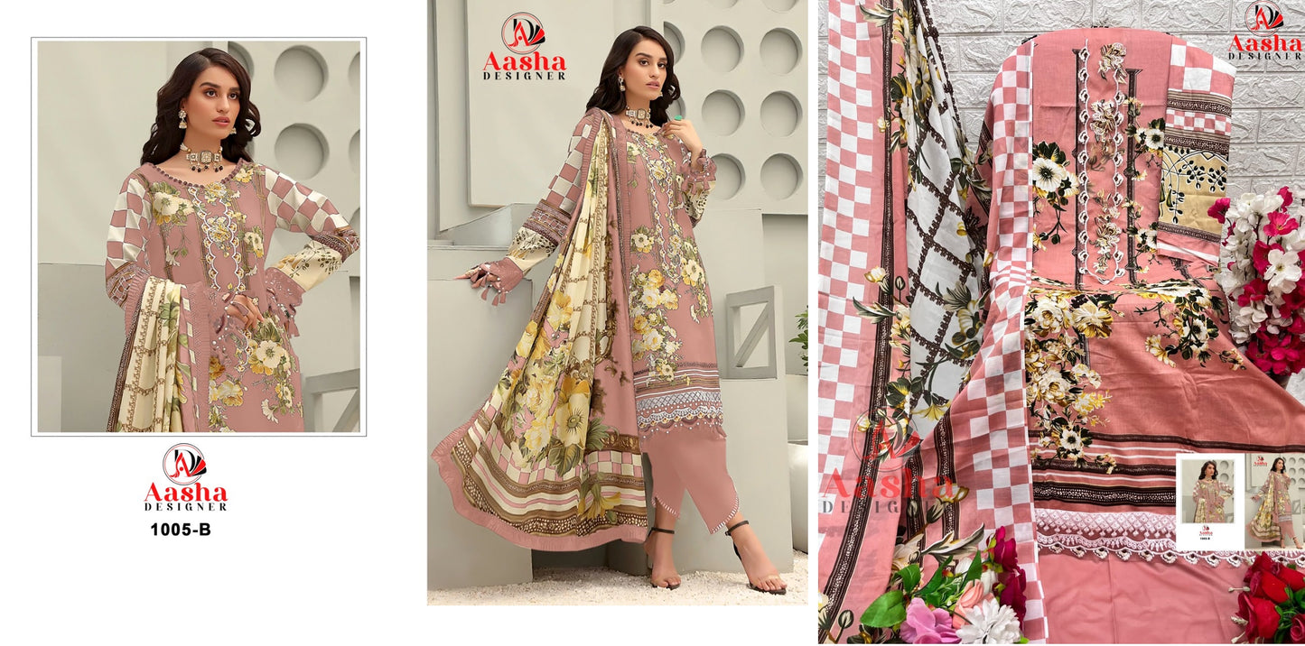 1005B Aasha Designer Pakistani Salwar Suits