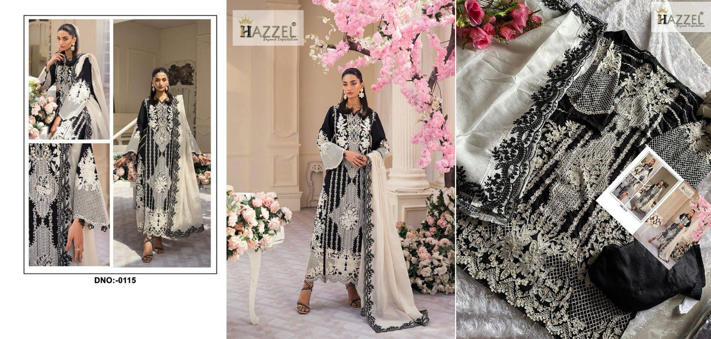 115 Hazzel Pakistani Salwar Suits