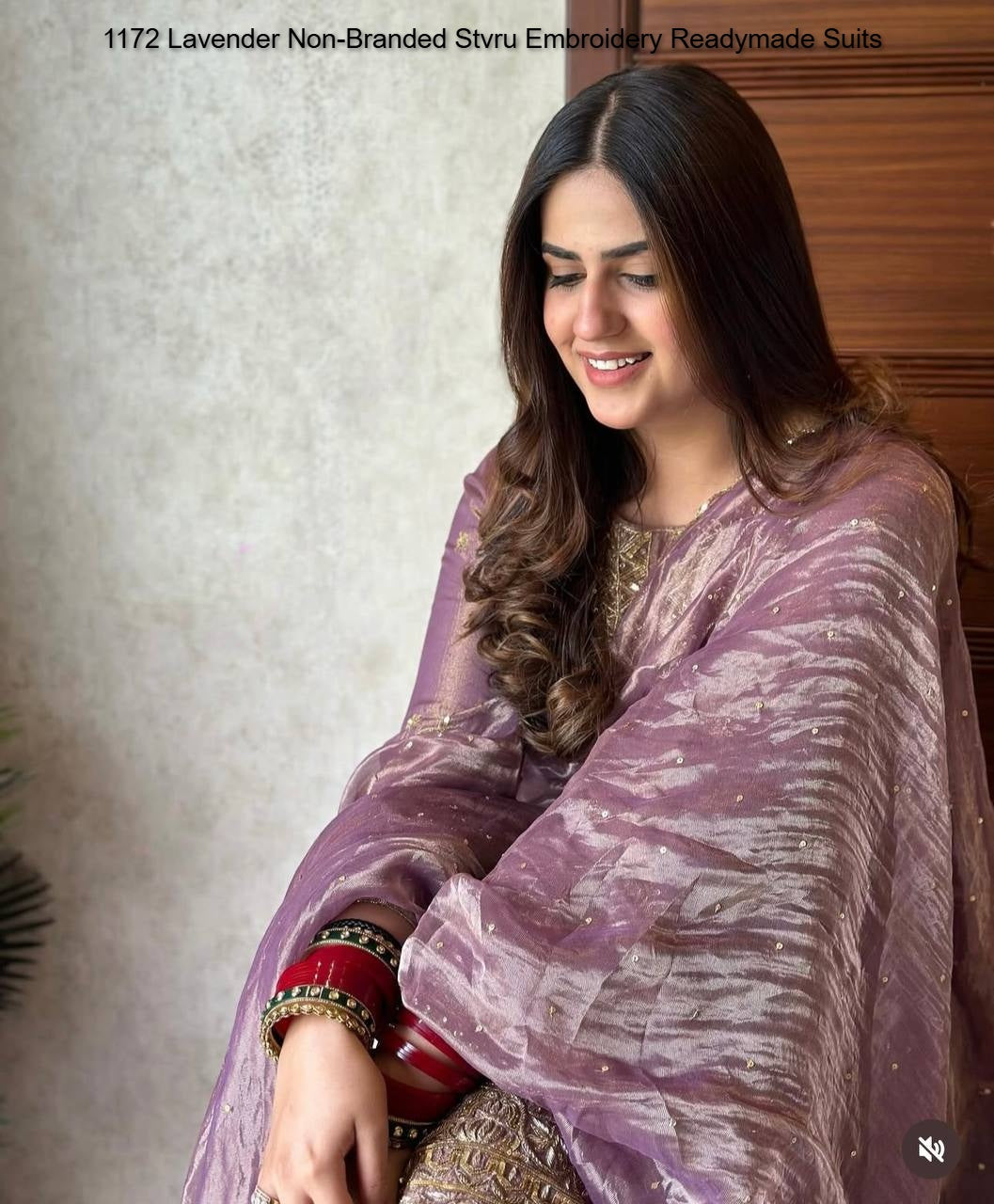 1172 Lavender Non-Branded Stvru Embroidery Readymade Suits