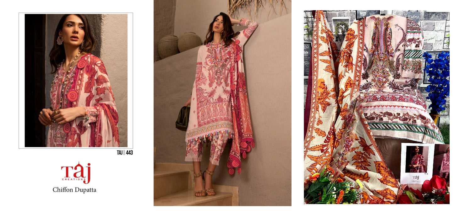 443 Taj Creations Pakistani Salwar Suits