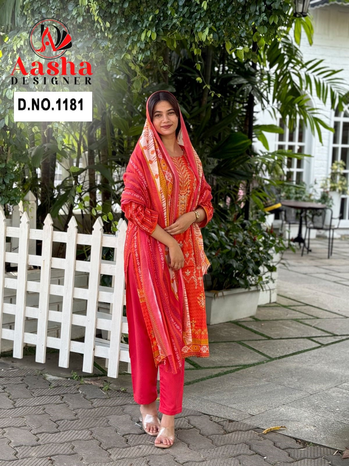 1181 Aasha Designer Embroidery Pakistani Salwar Suits