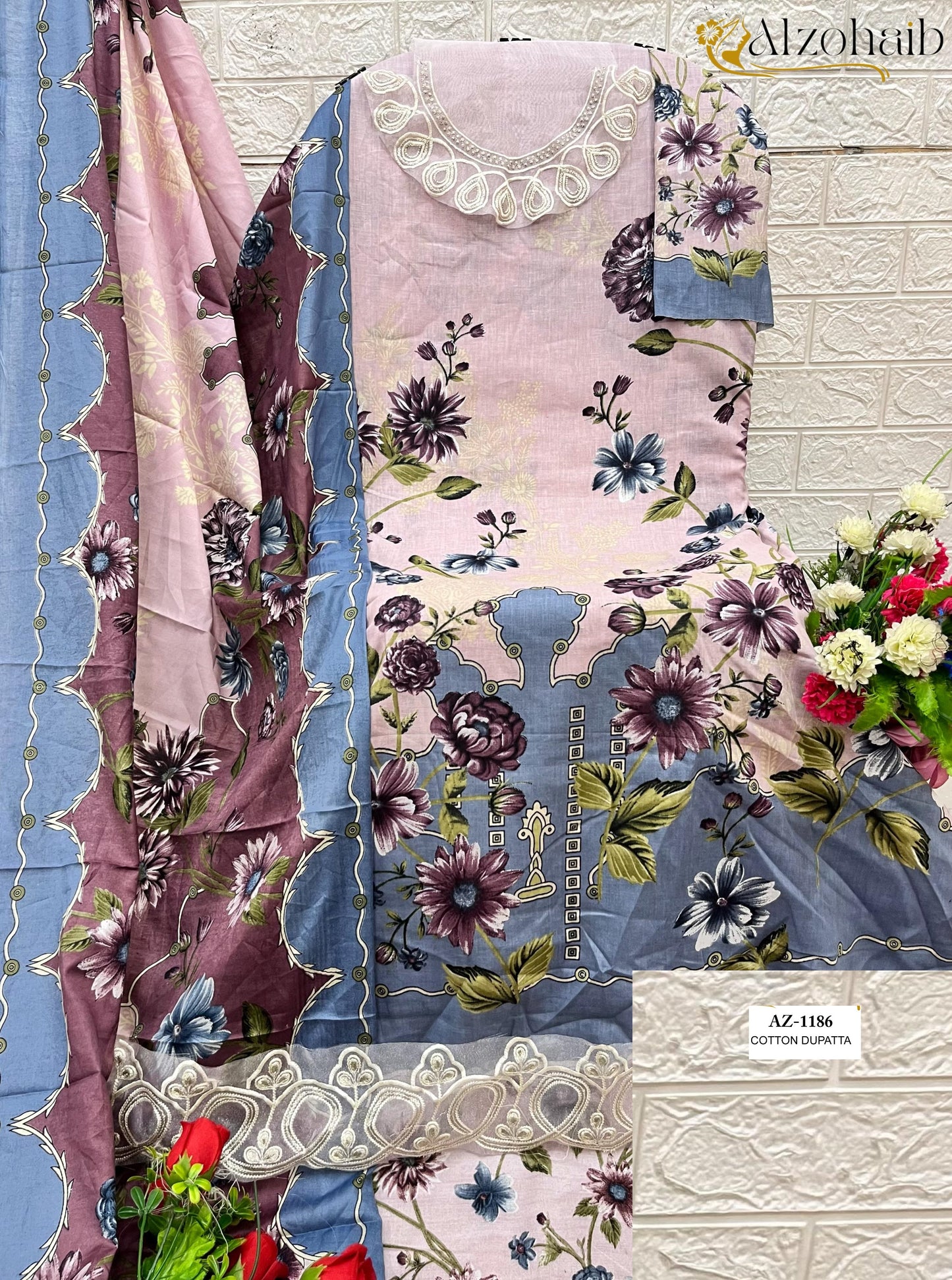 1186 Sakina Vol 2 Al Zohaib Cotton Print Pakistani Salwar Suits
