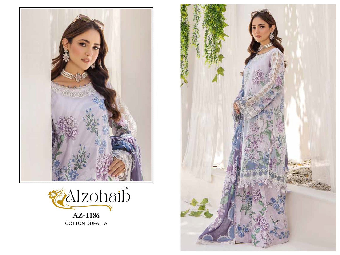 1186 Sakina Vol 2 Al Zohaib Cotton Print Pakistani Salwar Suits