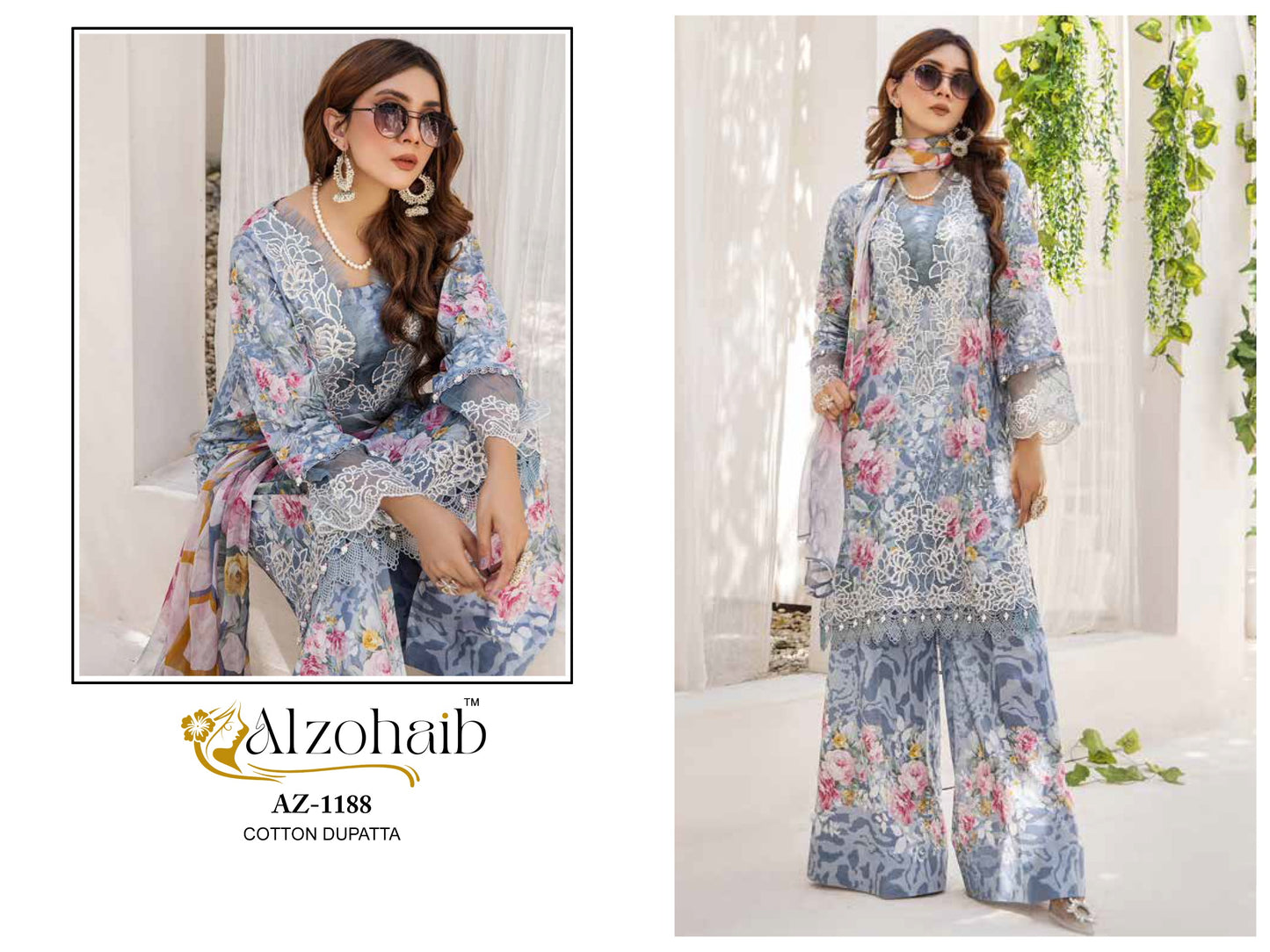 1188 Sakina Vol 2 Al Zohaib Cotton Print Pakistani Salwar Suits