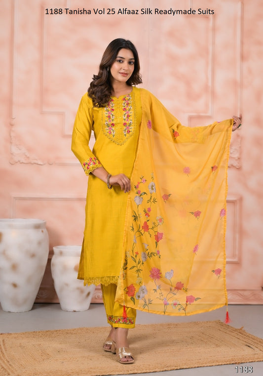 1188 Tanisha Vol 25 Alfaaz Silk Readymade Suits