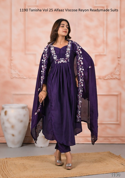 1190 Tanisha Vol 25 Alfaaz Viscose Reyon Readymade Suits