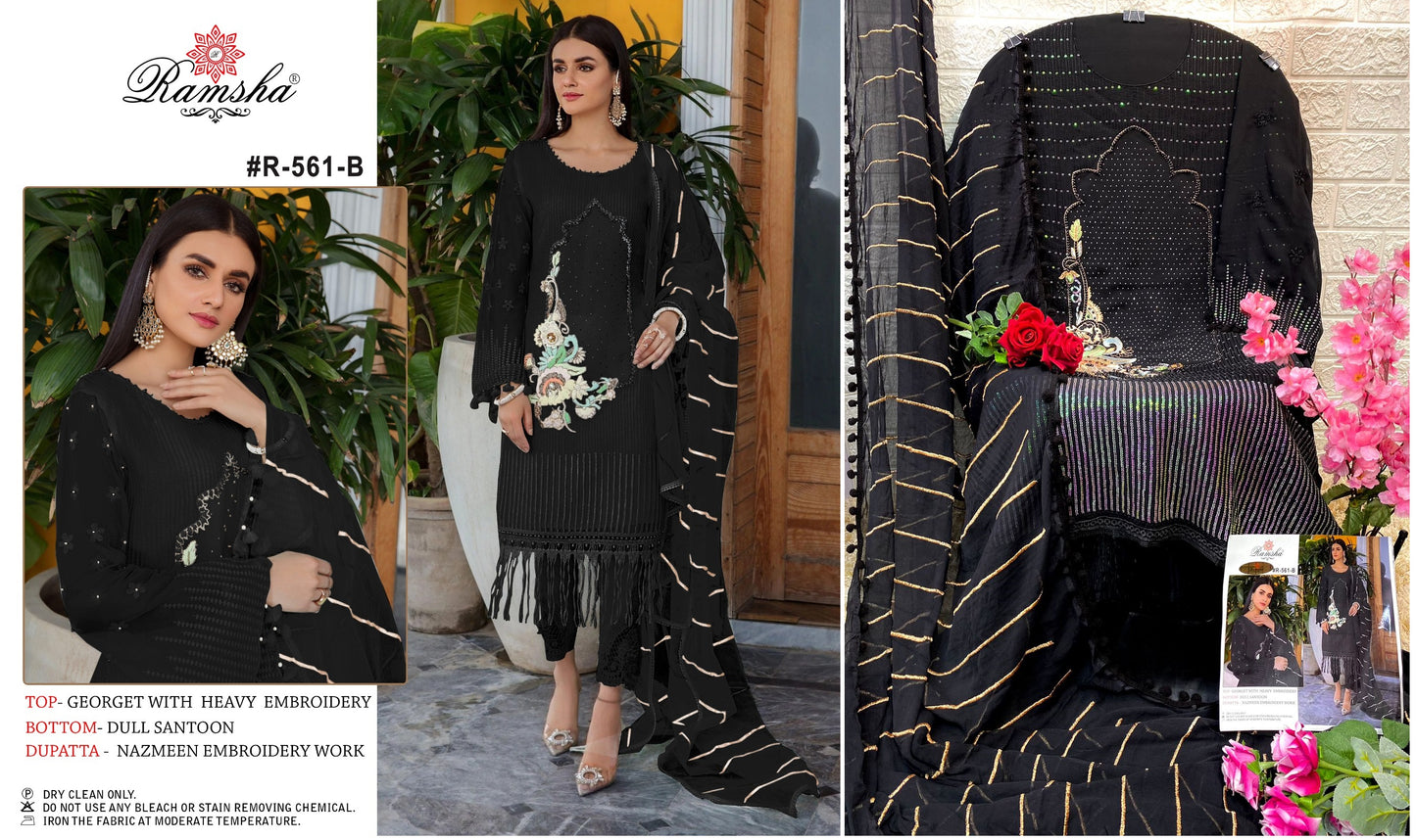 561B Ramsha Pakistani Salwar Suits