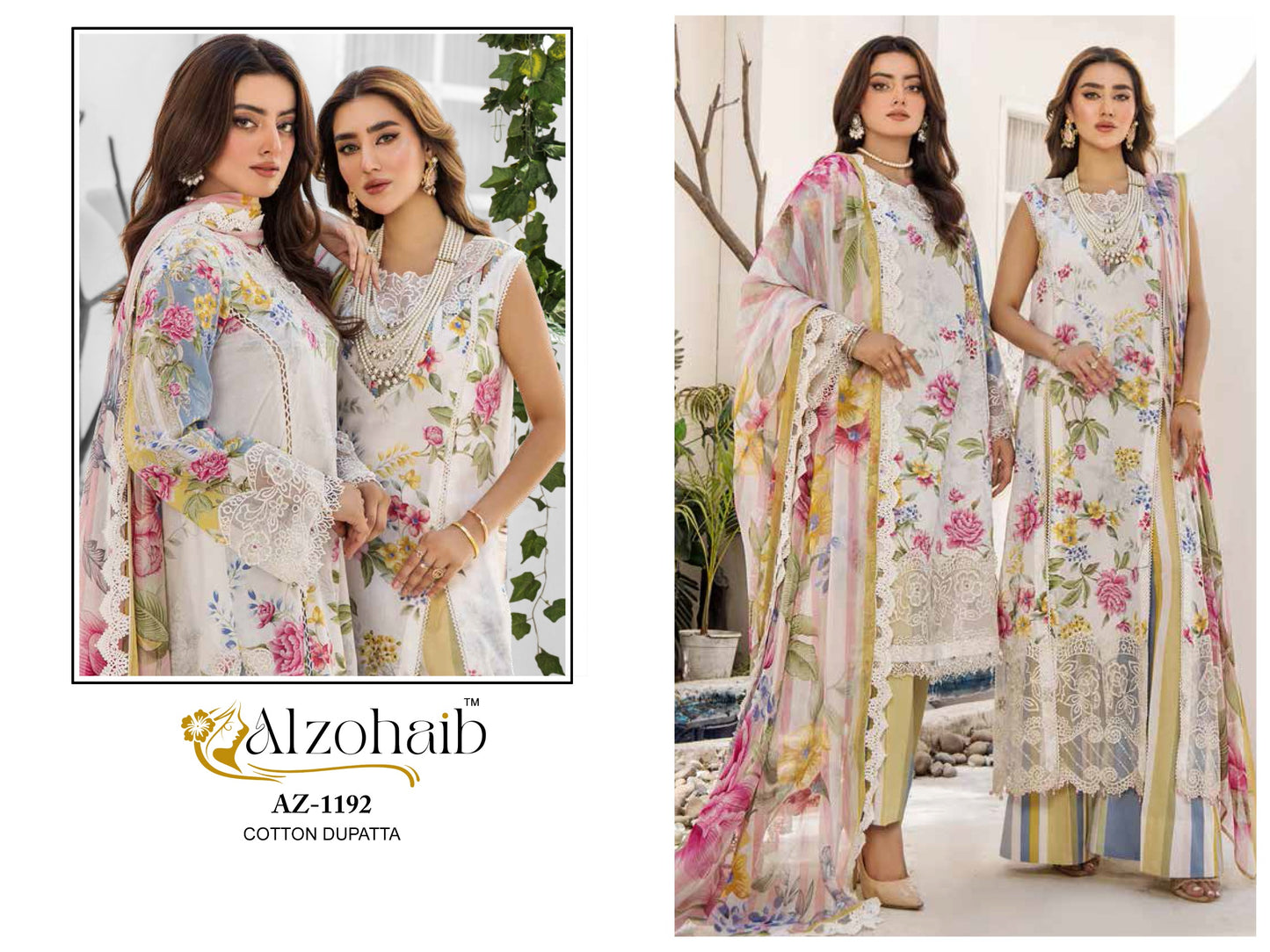 1192 Sakina Vol 2 Al Zohaib Cotton Print Pakistani Salwar Suits