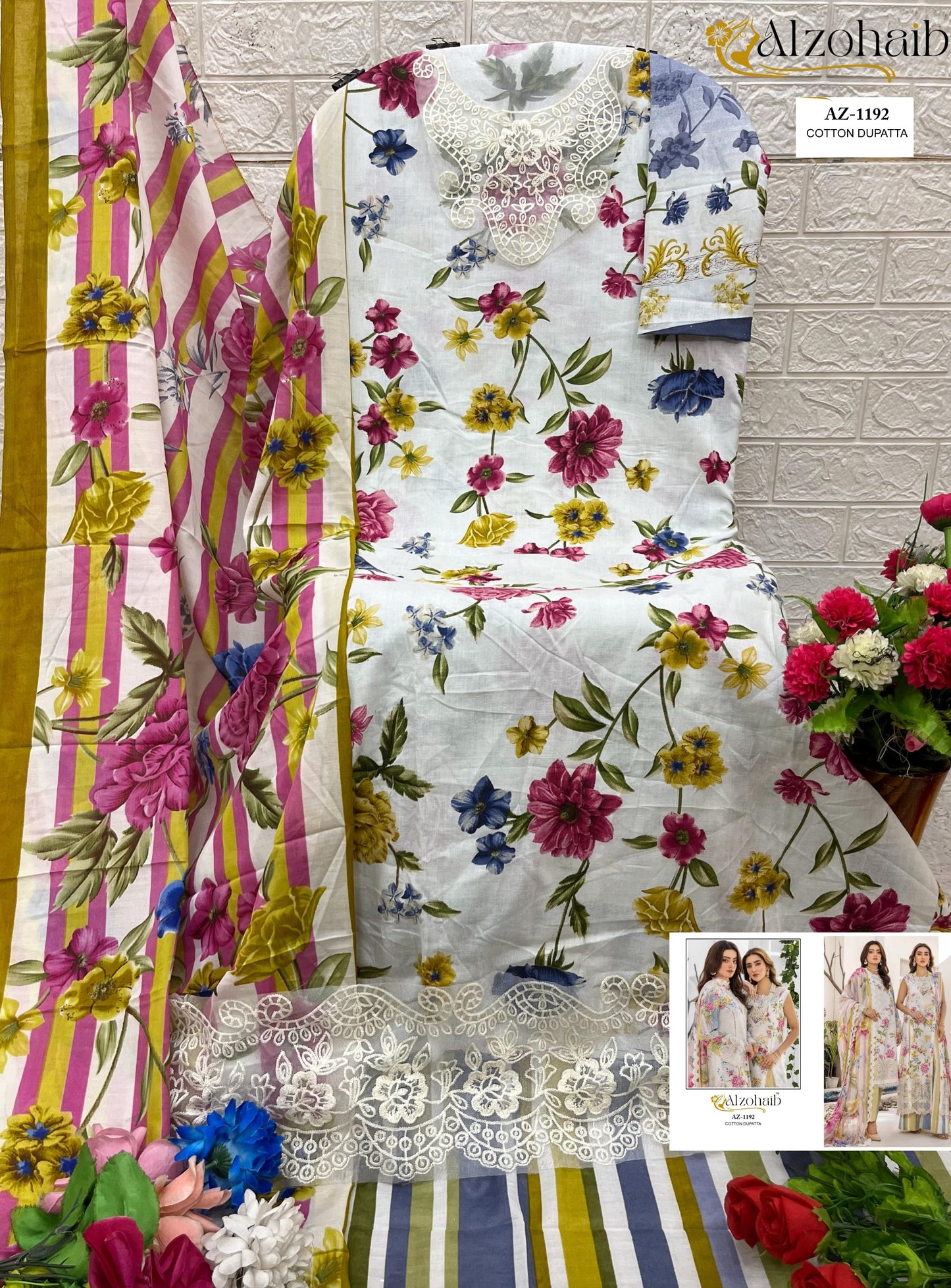 1192 Sakina Vol 2 Al Zohaib Cotton Print Pakistani Salwar Suits