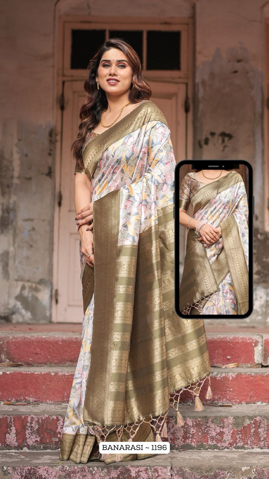 1196 Nx Almaari Banarasi Silk Sarees