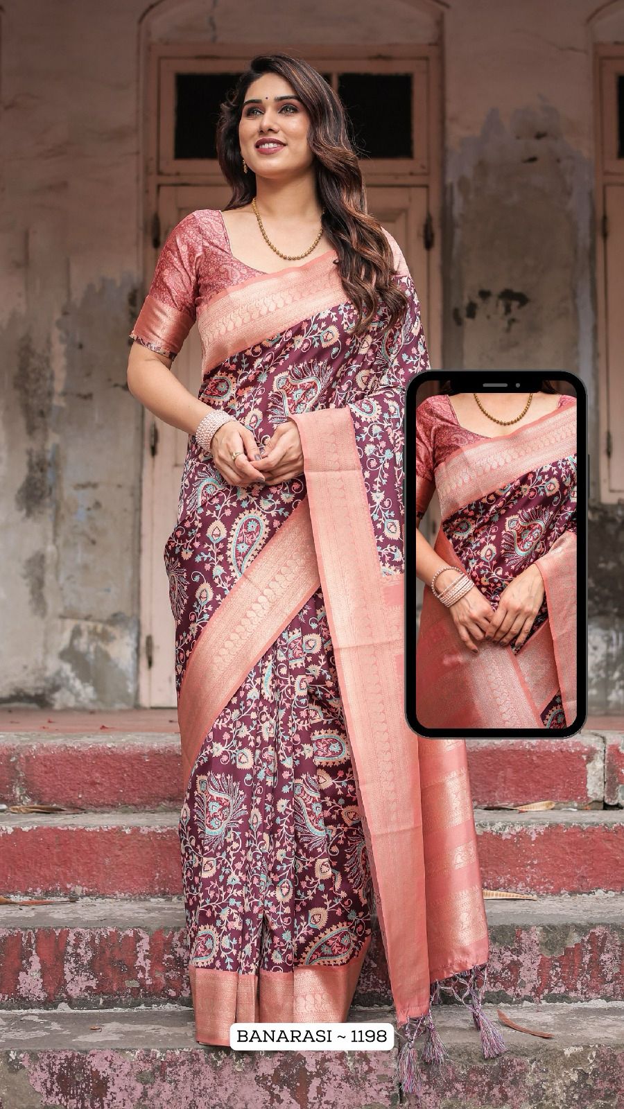 1198 Nx Almaari Banarasi Silk Sarees