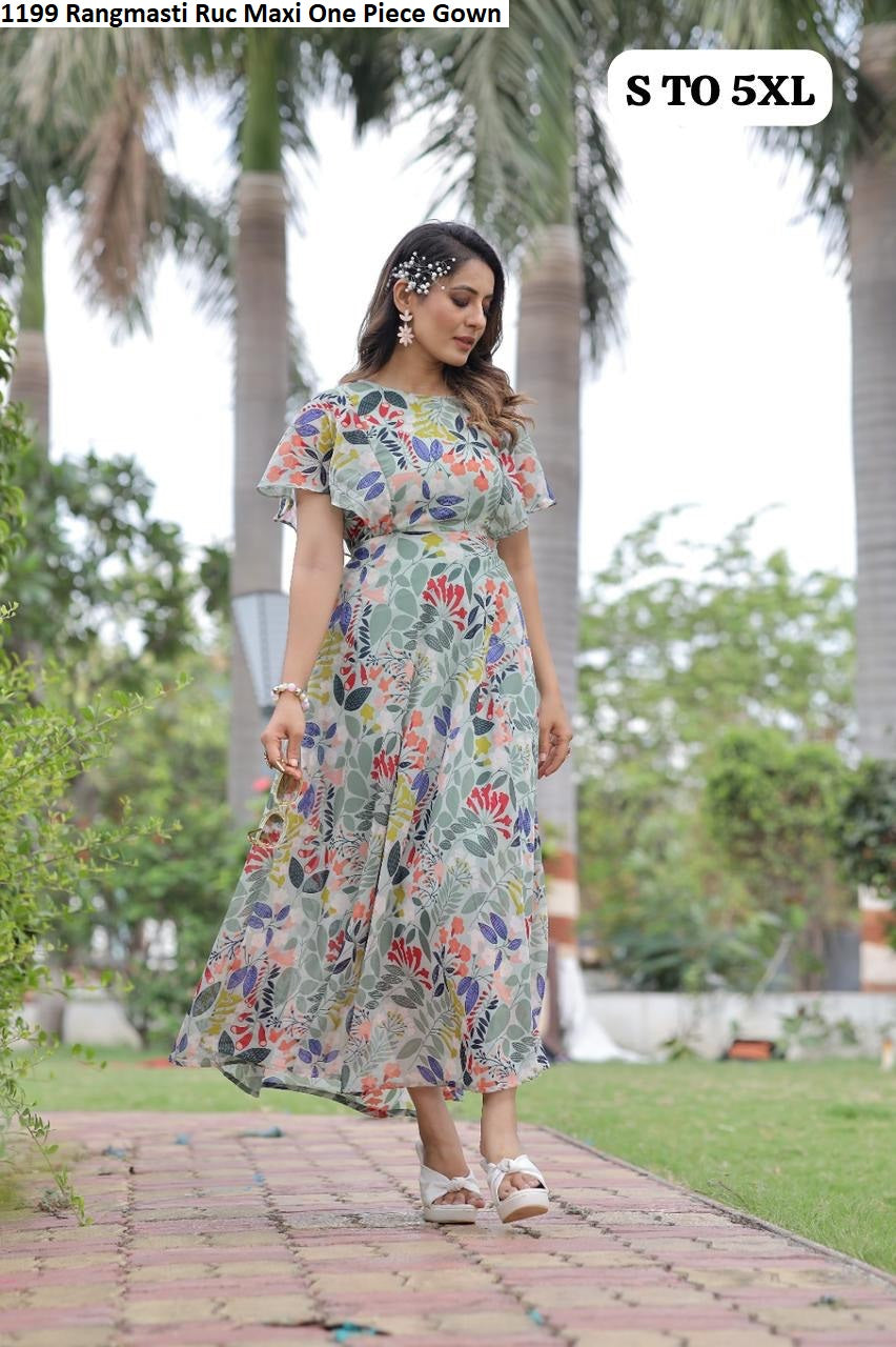 1199 Rangmasti Ruc Maxi One Piece Gown