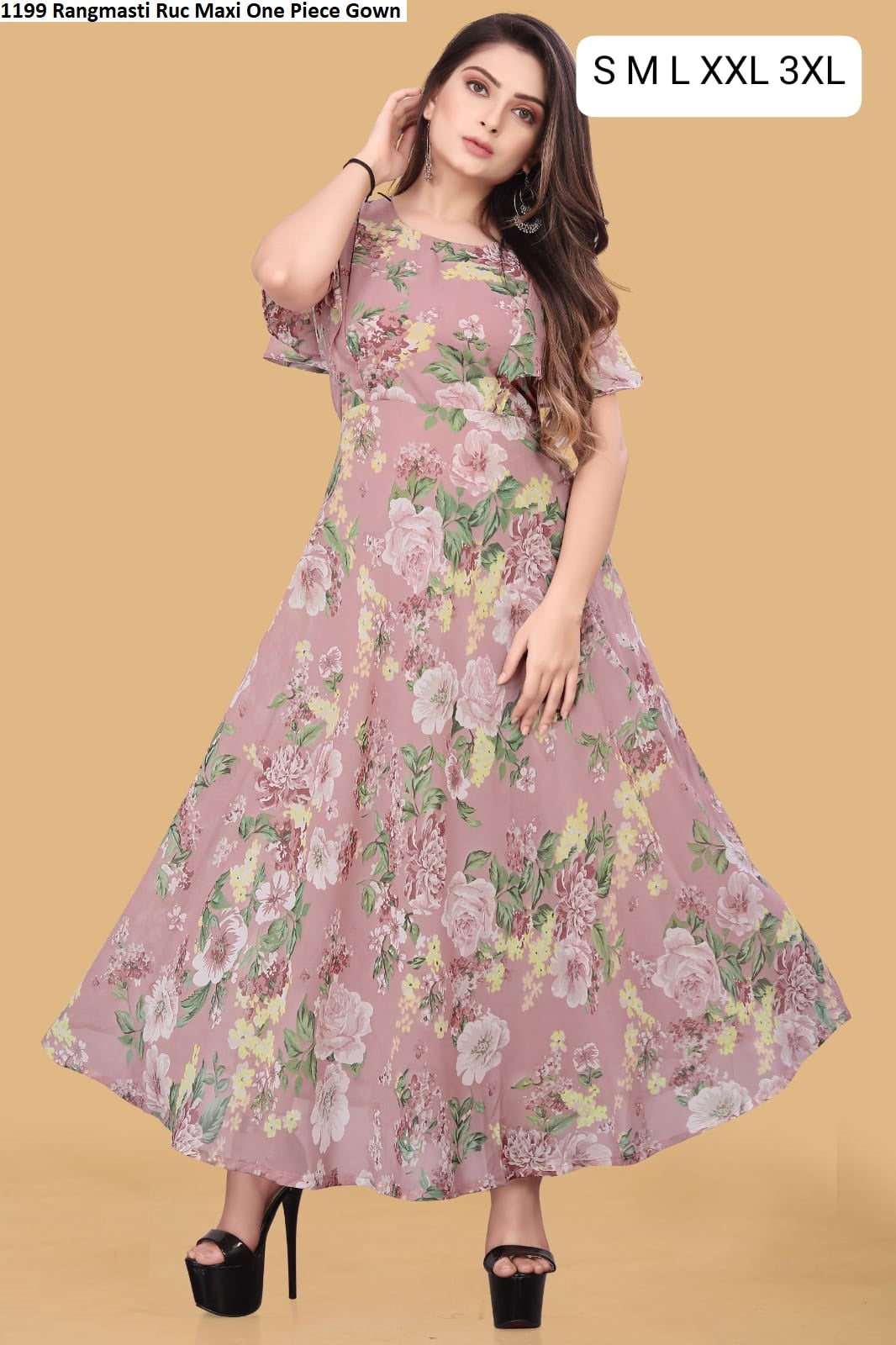 1199 Rangmasti Ruc Maxi One Piece Gown
