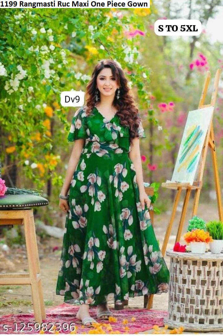 1199 Rangmasti Ruc Maxi One Piece Gown