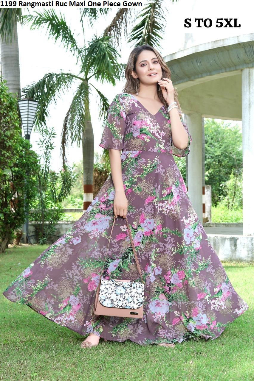 1199 Rangmasti Ruc Maxi One Piece Gown
