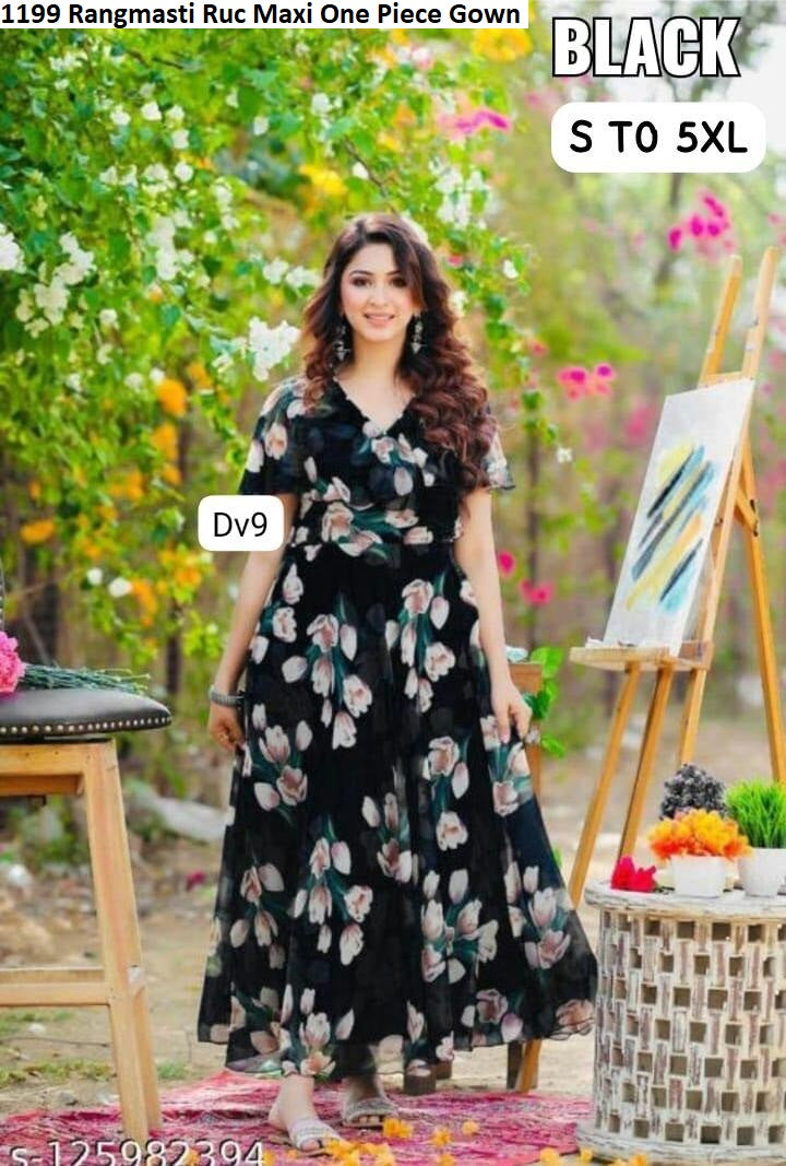 1199 Rangmasti Ruc Maxi One Piece Gown