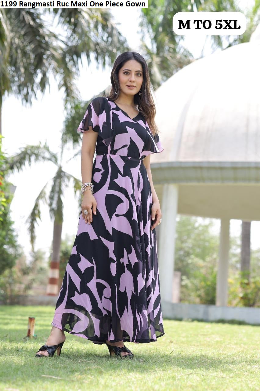 1199 Rangmasti Ruc Maxi One Piece Gown