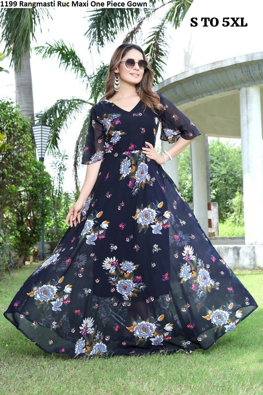 1199 Rangmasti Ruc Maxi One Piece Gown