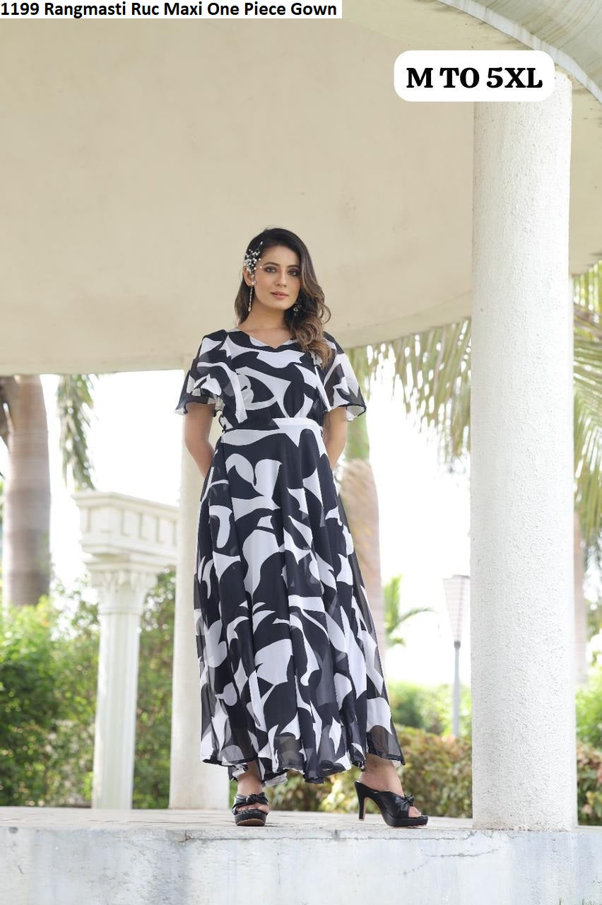 1199 Rangmasti Ruc Maxi One Piece Gown