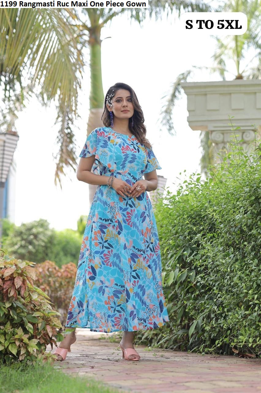 1199 Rangmasti Ruc Maxi One Piece Gown